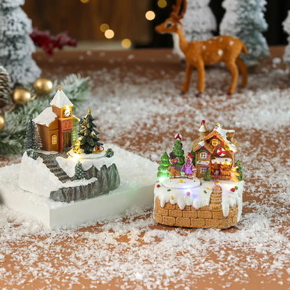 Christmas LED Music House – Light-Up Snow Village Ornament