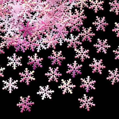 300pcs Snowflake Confetti (2 cm / 0.8 in) – Christmas & Winter Party Décor