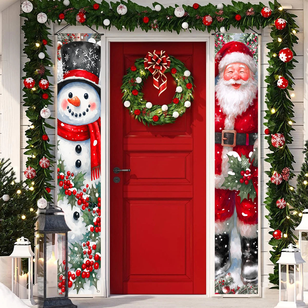Christmas Door Banner – Merry Christmas Hanging Décor
