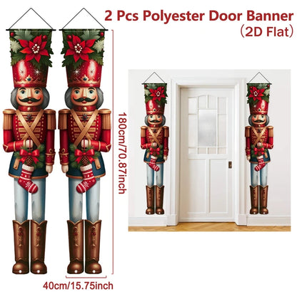 Christmas Door Banner – Merry Christmas Hanging Décor