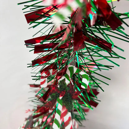 Metallic Tinsel Christmas Garland – Shiny Tree & Home Décor
