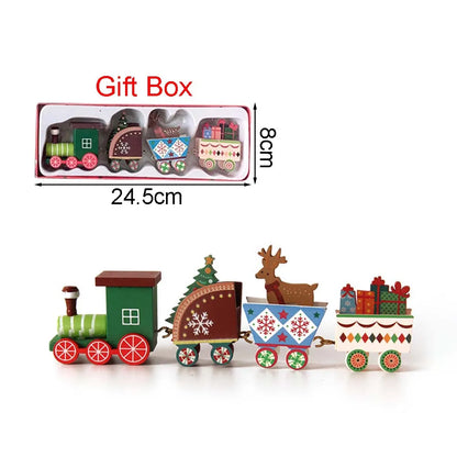 Christmas Wood Train Decoration – Moving Holiday Ornament 2025