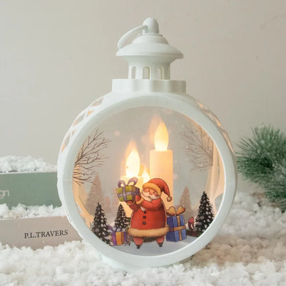 Retro Christmas Night Light – Luminous Window & Desktop Décor