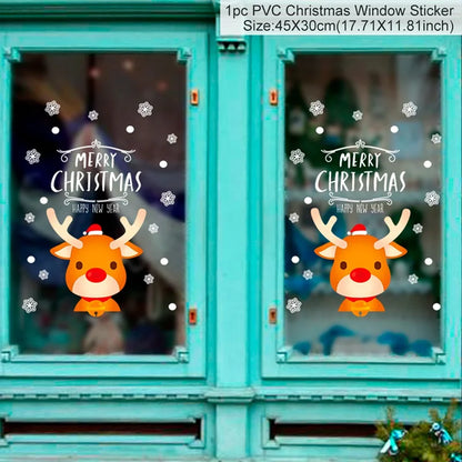 Christmas Window Stickers – Merry Christmas Home Decorations