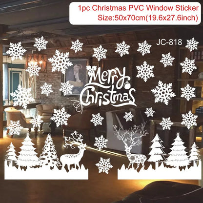 Christmas Window Stickers – Merry Christmas Home Decorations