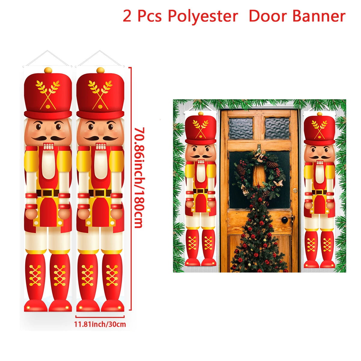 Christmas Door Banner – Merry Christmas Hanging Décor