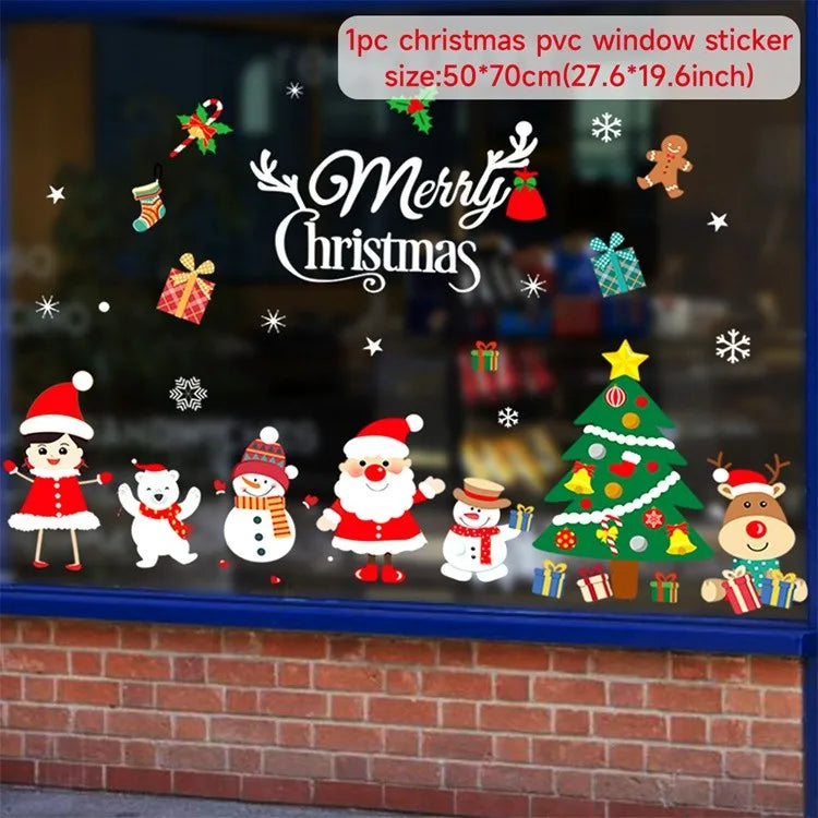 Christmas Window Stickers – Merry Christmas Home Decorations
