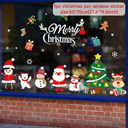Christmas Window Stickers – Merry Christmas Home Decorations