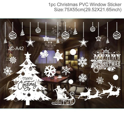 Christmas Window Stickers – Merry Christmas Home Decorations
