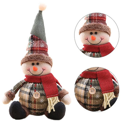 Christmas Plush Dolls – Santa, Snowman & Reindeer Table Decorations