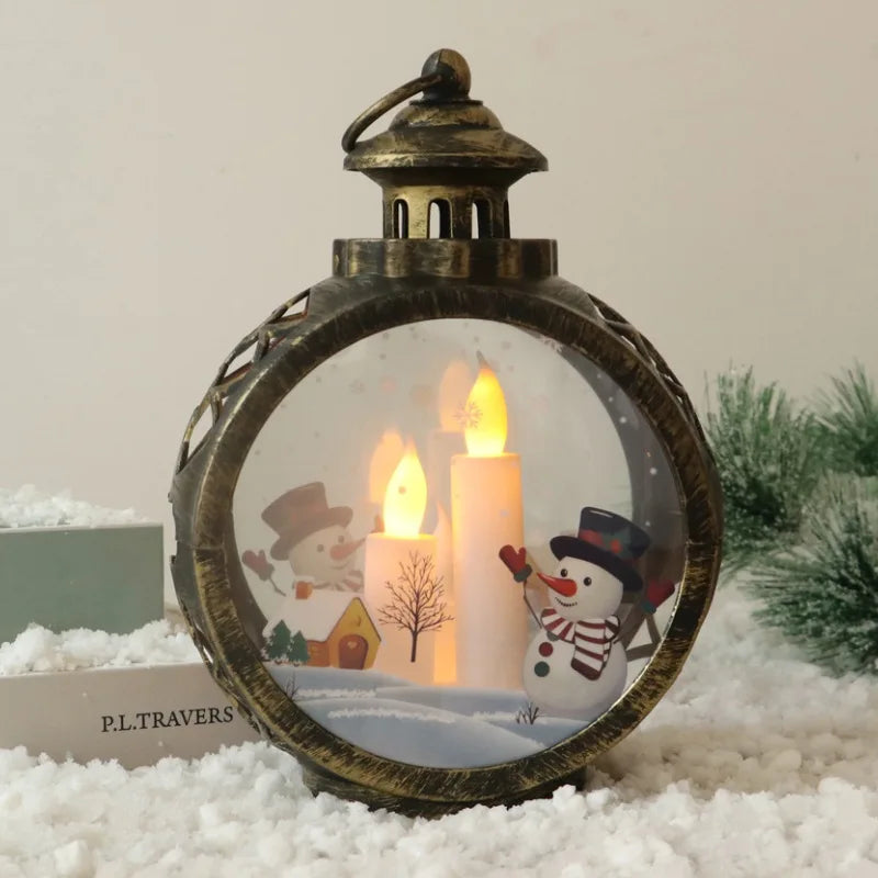 Retro Christmas Night Light – Luminous Window & Desktop Décor