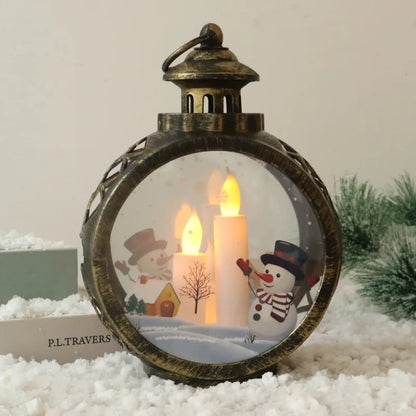 Retro Christmas Night Light – Luminous Window & Desktop Décor