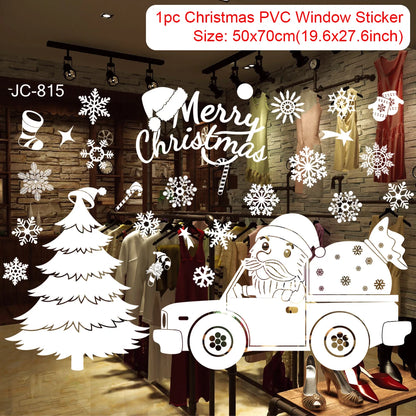 Christmas Window Stickers – Merry Christmas Home Decorations