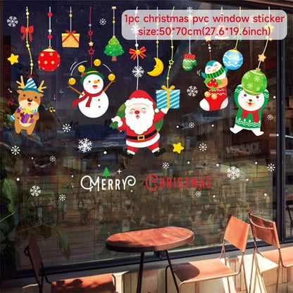 Christmas Window Stickers – Merry Christmas Home Decorations