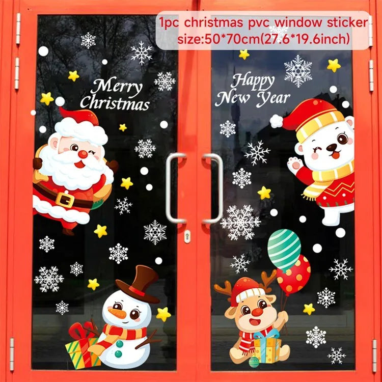 Christmas Window Stickers – Merry Christmas Home Decorations